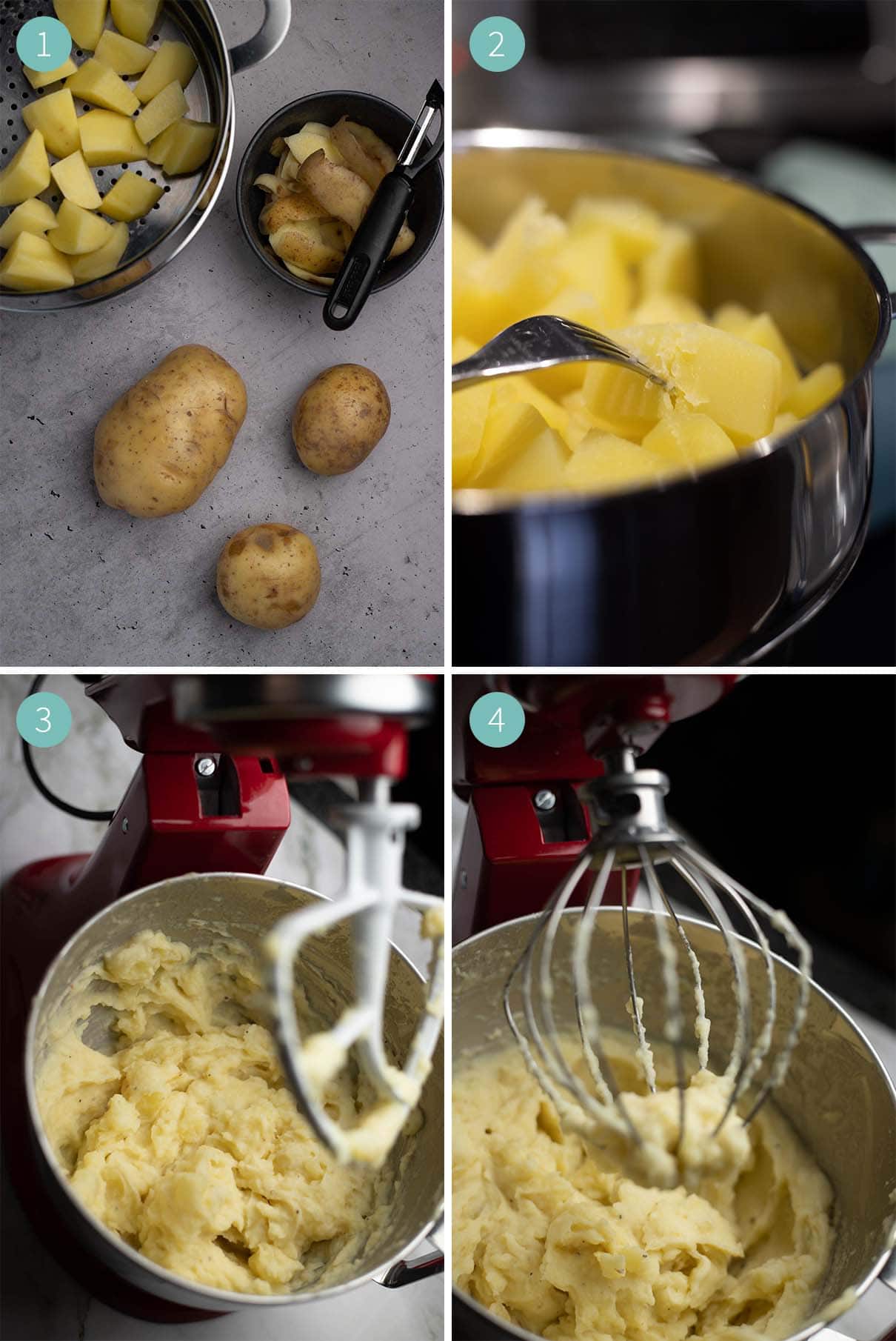 Best Mashed Potatoes using a KitchenAid 